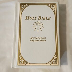 Holy Bible : Dove Of Peace, King James Version (White New, 1965, Like New)